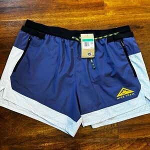 Nike Flex Stride 5" Trail Running Shorts Blue Men's L Dri-Fit New